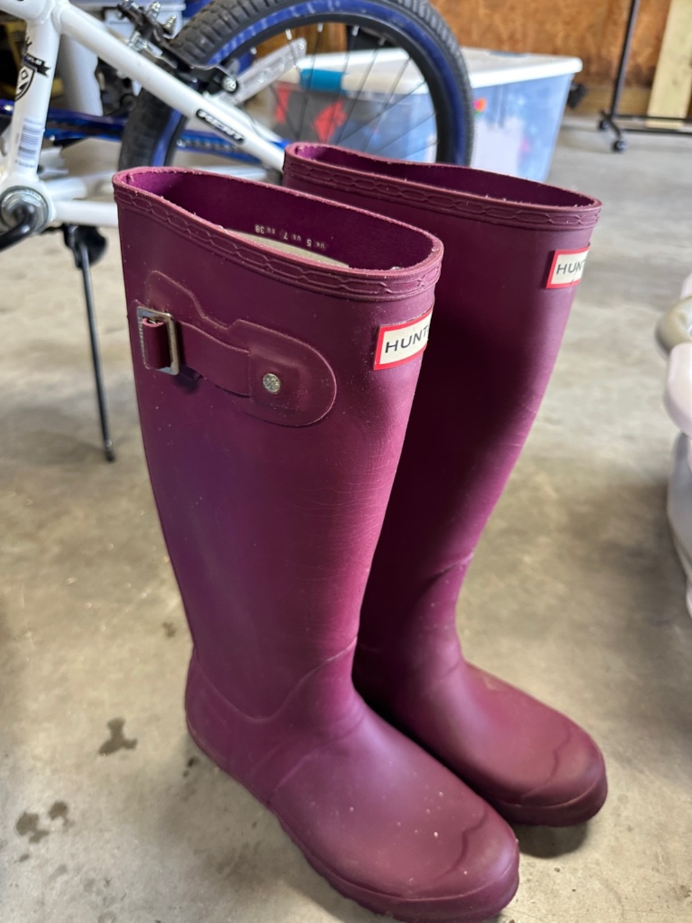 Hunter Tall Rain Boots - Plum